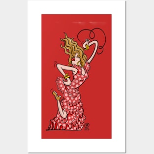 Flamenco dancing Posters and Art